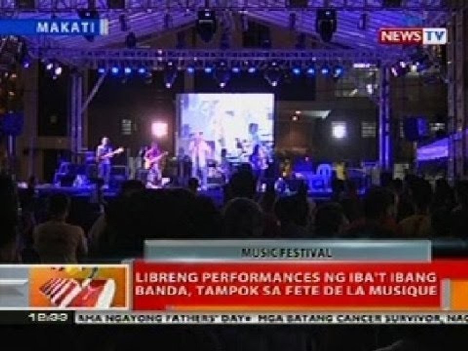 BT: Libreng performances ng iba't ibang banda,...
