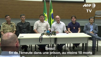 Brésil: fin d'une émeute dans une prison, au moins dix morts