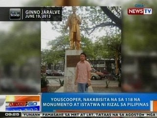 NTG: Youscooper, nakabisita na sa 118 na monumento at istatwa ni Rizal sa Pilipinas