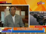 NTG: Panayam kay VP Binay kaugnay sa planong relokasyon ng mga informal settlers