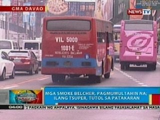 Mga smoke belcher sa Davao City, pagmumultahin na; ilang tsuper, tutol sa patakaran