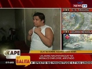 KB: Lalaking nagpanggap na Meralco employee, arestado sa Maynila