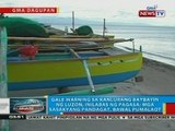 BP: Mga sasakyang pandagat sa Pangasinan, pinagbabawalang pumalaot dahil sa gale warning