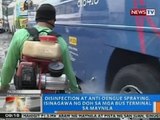 NTG: Disinfection at anti-dengue spraying, isinagawa ng DOH sa mga bus terminal sa Maynila