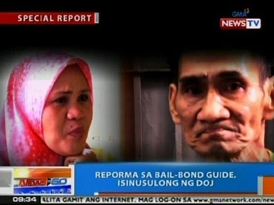 NTG: Reporma sa bail-bond guide, isinusulong ng DOJ