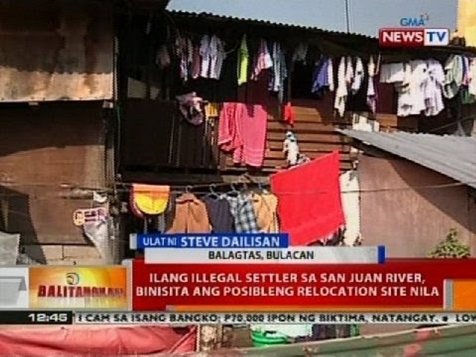 BT: Ilang illegal settler sa San Juan River, binisita ang posibleng relocation site nila