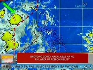 UB: Bagyong Gorio, nakalabas na ng PHL Area of Responsibility