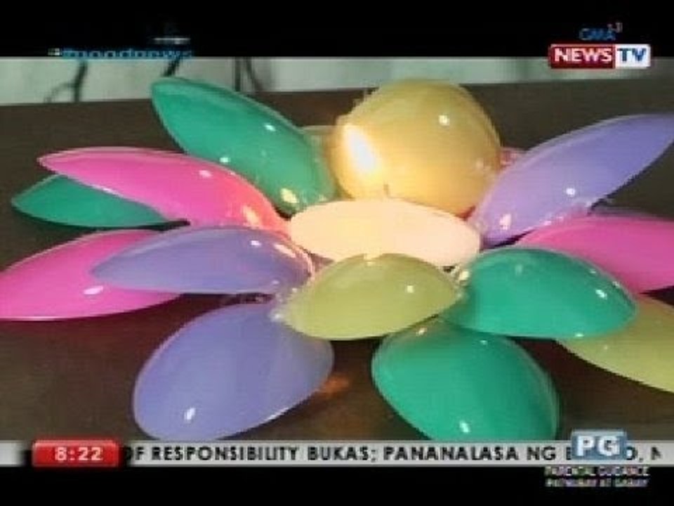 Good News: Home decor made of plastic utensils