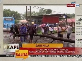 KB: Malalakas na ulan at hangin, naranasan sa iba't ibang bahagi ng Luzon