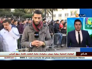 موفد تلفزيون النهار إلى البريد المركزي .. أجواء جماهير الخضر قبل المباراة