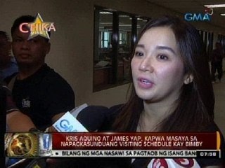 24 Oras: Kris Aquino at James Yap, nagharap sa korte
