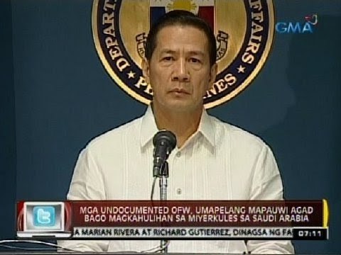Mga undocumented OFW, umapelang mapauwi agad bago magkahulihan sa miyerkules sa Saudi Arabia