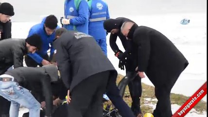 Kırılan buz parçası sonları oldu