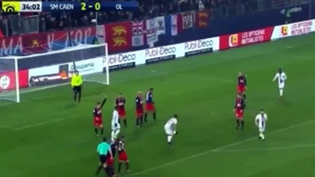 Caen vs Lyon 3-2 All Goals & Extended Highlights - Ligue 1 - 15 01 2017 HD