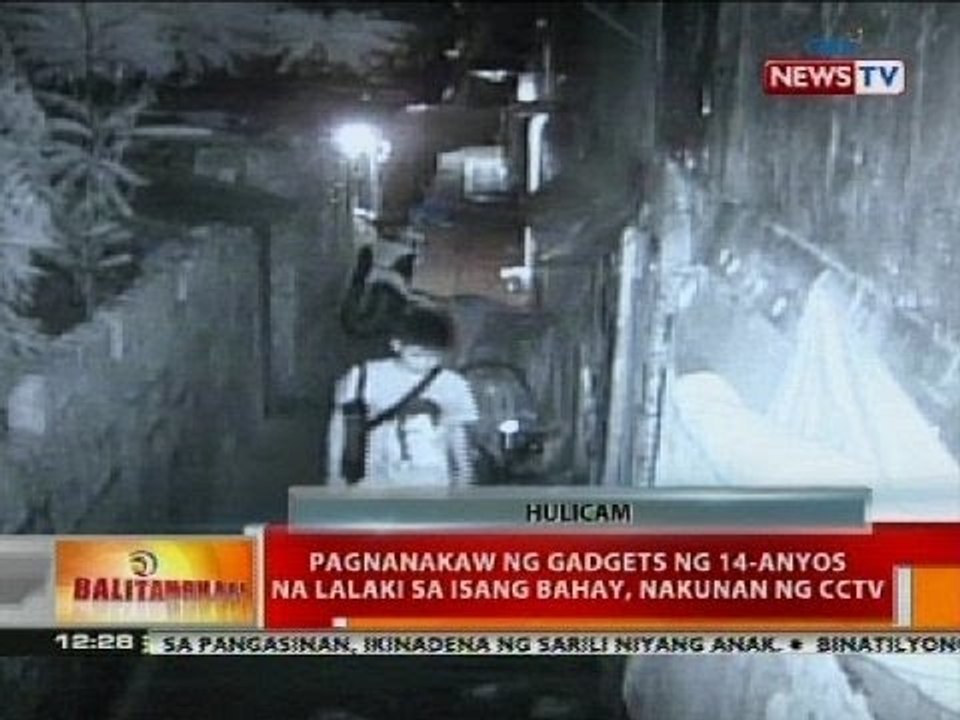 BT: Pagnanakaw ng gadgets ng 14-anyos na lalaki sa isang bahay, nakunan ng CCTV