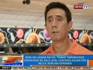 NTG: Paeng Nepomuceno, ginawaran ng Gold Level Coaching Validation ng U.S. Bowling Congress