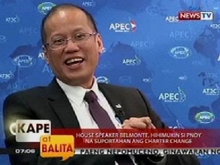 KB: House Speaker Belmonte, hihimukin si PNoy na suportahan ang Charter Change