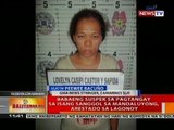BT: Babaeng suspek sa pagtangay sa isang sanggol sa Mandaluyong, arestado sa Lagonoy
