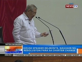 NTG: House Speaker Belmonte, naghain ng resolusyon para sa charter change