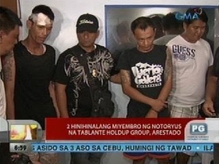 UB: 2 hinihinalang miyembro ng notoryus na Tablante holdup group, arestado (Pasay)
