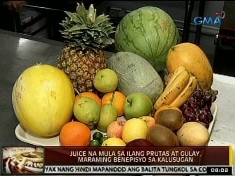 24Oras: Juice na mula sa ilang prutas at gulay, maraming benepisyo sa kalusugan