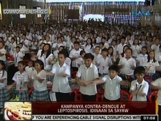 24Oras: Kampanya vs dengue at leptospirosis, idinaan sa sayaw