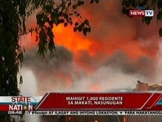 SONA: Mahigit 1,000 residente sa Makati, nasunugan