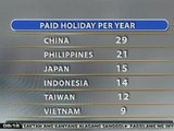 NTG: Pilipinas, isa sa may pinakamaraming paid holidays sa Asya ayon sa isang pag-aaral