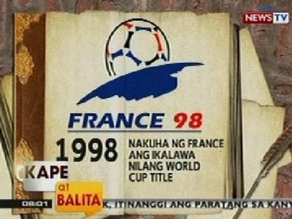 KB: Panghimagas: 1998: Nakuha ng France ang ika-2 nilang world cup title