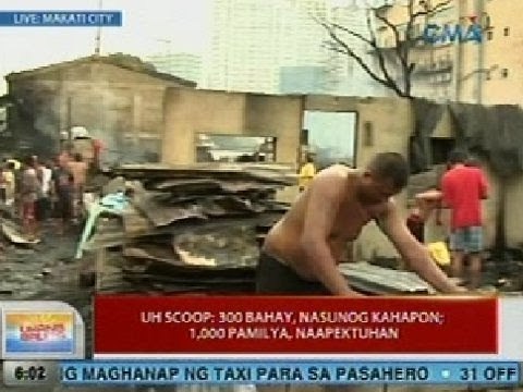UB: UH Scoop: 300 bahay, nasunog kahapon sa Makati City