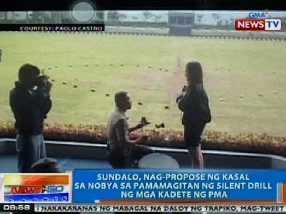 NTG: Sundalo, nag-propose ng kasal sa nobya sa pamamagitan ng silent drill ng mga kadete ng PMA