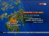 BT: Carmen, North Cotabato, nakaranas ng magnitude 5.2 na lindol