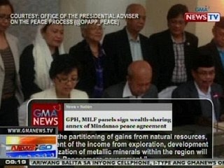 NTG: GPH, MILF panels sign wealth-sharing annex of Mindanao peace agreement