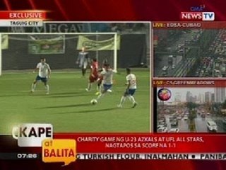 KB: Exclusive: Charity game ng U-23 Azkals at UFL All Stars, nagtapos sa score na 1-1