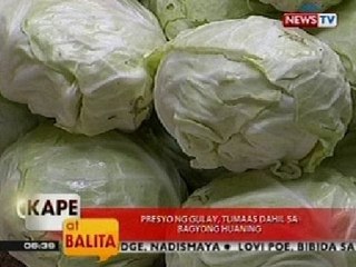 KB: Presyo ng gulay, tumaas dahil sa Bagyong Huaning