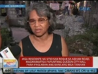 UB: UH Scoop: Mga taga Sitio San Roque, magmamartsa papuntang Quezon City Hall