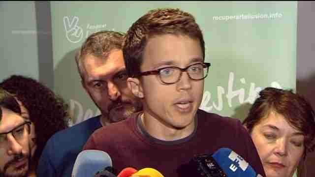 Errejón espera que Patxi López diga si es más de lo mismo o no apoya al PP