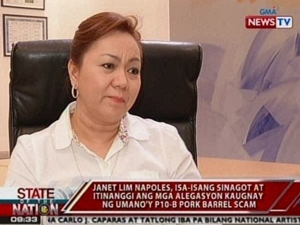 SONA: Napoles, isa-isang sinagot at itinanggi ang mga alegasyon kaugnay ng umano'y pork barrel scam