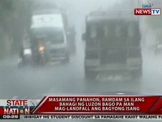 SONA: Masamang panahon, ramdam sa ilang bahagi ng Luzon bago pa man mag-landfall ang Bagyong Isang