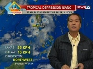 SONA:   Bagyong Isang, posibleng mag-landfall sa may bahagi ng Isabela-Cagayan