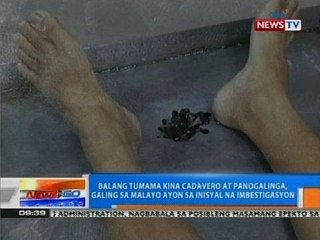 NTG: Balang tumama kina Cadavero at Panogalinga, galing sa malayo ayon sa inisyal na imbestigasyon