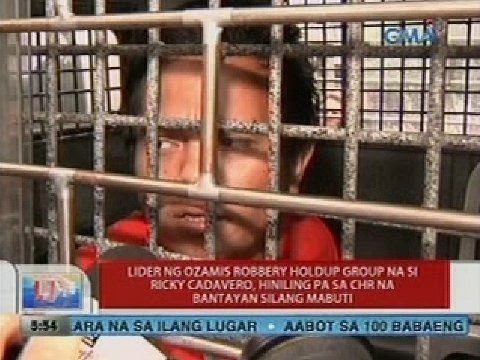 UB: Lider ng Ozamis robbery holdup group, hiniling pa sa CHR na bantayan silang mabuti