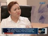 Janet Napoles na umano'y bumuo ng mga pekeng NGO, nagpahayag ng mga kontra-paratang kay Benhur Luy