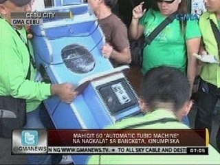 24 Oras: Mahigit 60 "automatic tubig machine" na nagkalat sa bangketa, kinumpiska