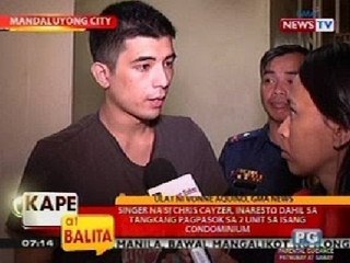 KB: Singer na si Chris Cayzer, inaresto dahil sa tangkang pagpasok sa 2 condo unit sa Mandaluyong