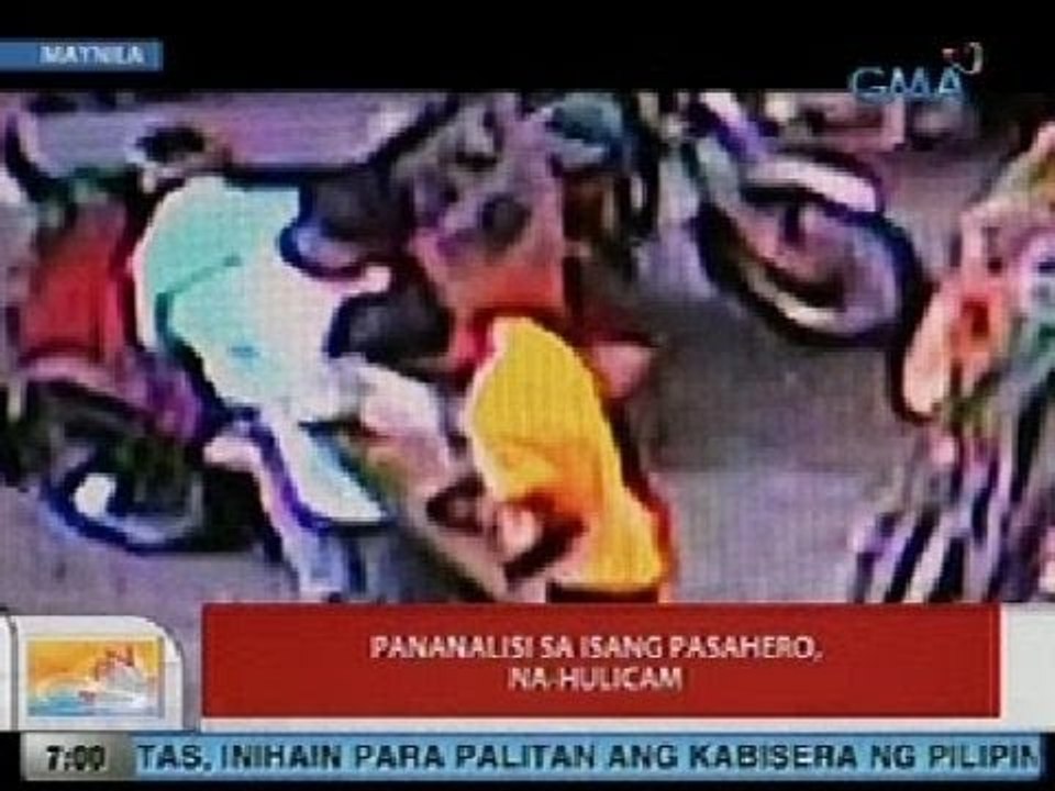 UB: Pananalisi sa isang pasahero sa Maynila, na-hulicam