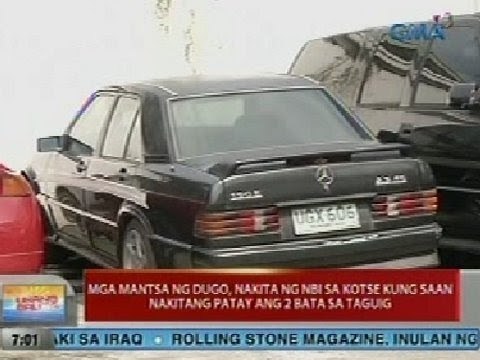UB: Mga mantsa ng dugo, nakita ng NBI sa kotse kung saan nakitang patay ang 2 bata sa Taguig