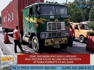 UB: Erap, nagbabalang huhulihin ang mga trucker kapag muling nag-protesta