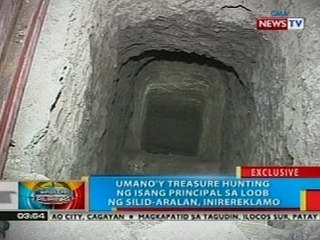 BP: Umano'y treasure hunting ng isang principal sa loob ng silid-aralan, inirereklamo