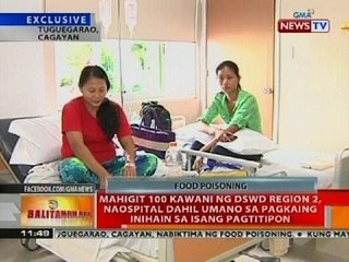 Mahigit 100 kawani ng DSWD Region 2, naospital dahil umano sa pagkaing inihain sa isang pagtitipon